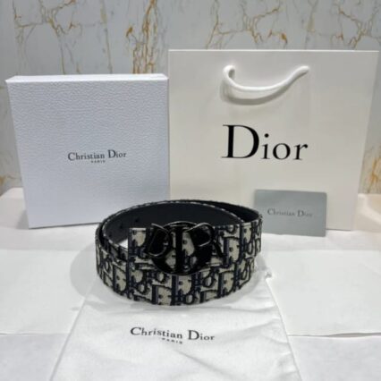 Dior - Black DIOR Buckle Reversible Belt