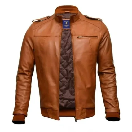 Café Racer Leather Jacket