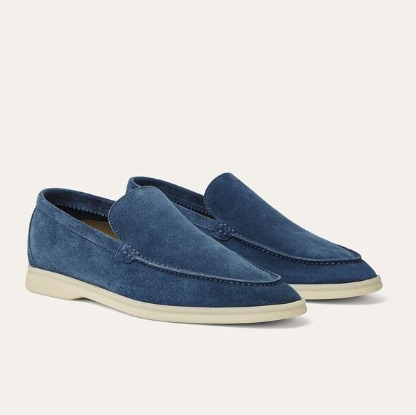 Loro Piana Summer Walk Suede Loafers